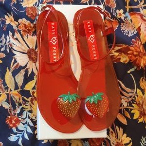 Katy Perry jelly strawberry scented sandal